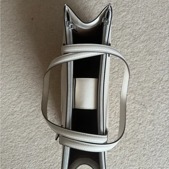 Coach White Leather Tote Bag - Picture 2 of 13